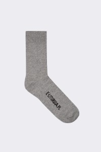 Chaussettes en coton gris 2...