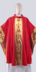 Les chasubles rouges avec ornement - Les chasubles - vetementsliturgiques.fr