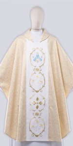 Les chasubles mariales avec broderie - Les chasubles - vetementsliturgiques.fr