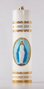 Les cierges d'autel à huile - Les cierges - vetementsliturgiques.fr