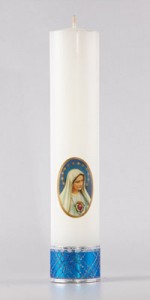 Les cierges d’autel marials - Les cierges - vetementsliturgiques.fr